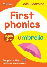First Phonics Ages 3-4: Ideal for home learning (Collins Easy Learning Preschoo Preschool Educational & Teaching Books price