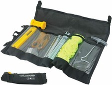 34PC CAMPING ACCESSORY SET HIKING TOOLS HANDY PEGS MALLET ROPE SPARE GUY + CASE Camping Accessory price