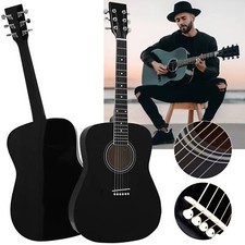Acoustic Guitar Full Size Premium Beginners Set with Bag Strap Strings Picks Acoustic Guitars price