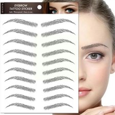 6D Eyebrows Tattoo Real Look Sticker False Eyebrow Waterproof Stick On Makeup UK Eyebrow Makeup price