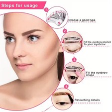 Eyebrow Stencils Shaper Grooming Kit Brow Makeup Template Tool Reusable Eyebrow Makeup price