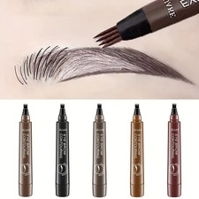 Microblading Eyebrow Pen Waterproof 4 Fork Tip Tattoo Pencil Makeup Brow Pen NEW Eyebrow Makeup price