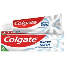 Colgate Whitening Toothpaste 75ml Fluoride Fresh Mint Cavity Protection UK Teeth Whiteners price