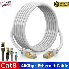 Ethernet Cable RJ45 Cat8 40GBPS Network Gold Super Fast LAN Lead SSTP Patch LOT Network Cable price