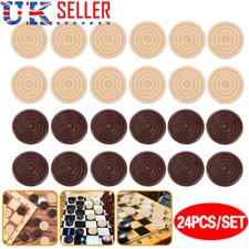24Pcs Wooden Draughts Checkers Checkers Pieces Chess Game Accessories Backgammon Backgammon price