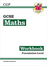 GCSE Maths Workbook Foundation Level with Answer Key Stage 4 CGP KS4 Basic Proficiency Test (TYT) price
