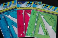 HELIX ULTRA-FLEX 3 pcs GEOMETRY SET Includes All-in-One Protractor & Square Geometry price