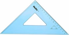 Helix 26cm 45- Set Square - Plastic Geometry Triangle for Maths & drawing Geometry price
