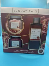 Sunday Rain Pomegranate And Fig Gift Set Bath Salts Sun Creams and Lotions price