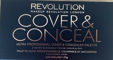 Makeup Revolution Cover and Conceal Palette Contour Highlighter - Light 8x 1.25g Sun Creams and Lotions price