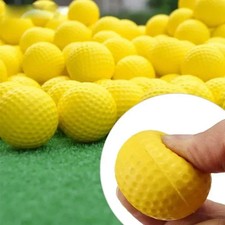 10Pcs Yellow PU Foam Golf Balls Sponge Elastic Indoor Outdoor Practice Training. Balls price