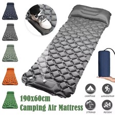 Inflatable Mat Camping Sleeping Self Inflating Mattress Bed Air Pillow Hiking UK Air Mattress price