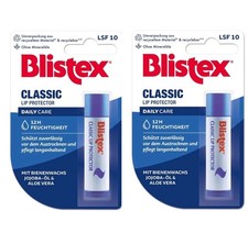 2 x Blistex Classic Lip Protector Daily Care LSF10 - 4.25g Lip Care / Protectors price