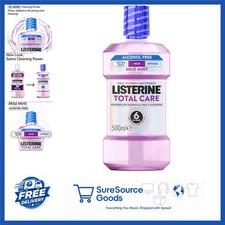 Alcohol Free Mouthwash 500ml Total Care Fresh Mint Flavour with 6-in-1 Benefits Mouthwash and Spray price