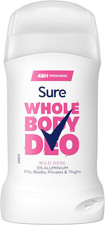 Sure Wild Rose Whole Body Deodorant women's deodorant stick with a fresh &... Stick Deodorants price