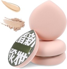 4 Pcs Korean Makeup Sponge Puff for Foundation Concealer and Powder Teardrop Se Makeup Brushes and Accessories price