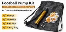 Football Pump Kit with Needles, Ball Net & Carry Bag Football Equipment price