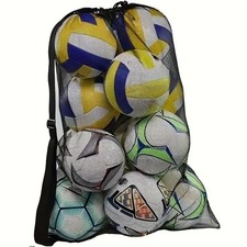Ball Carry Bag Mesh Football Bag Soccer Carrying Sack Basketball Storage Bag uk Football Equipment price