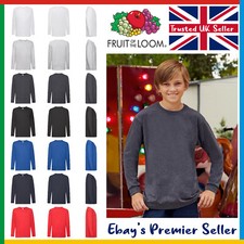 Kids L/S Value T-Shirt - Fruit of the Loom Kids Long Sleeve Valueweight T-Shirt Boys' T-shirt price