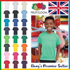 Kids Plain T-Shirt / Fruit of the Loom Valueweight Tee / New Plain T Shirt Boys' T-shirt price