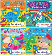 NEW Children's Magic Painting Colouring Book Books Create water Unicorn Dinosaur Children's Novel price