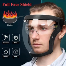 Anti-fog Full Face Shield Super Protective Head Cover Transparent Safety Mask UK Masks price