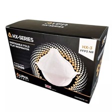 Alpha FFP3 Face Mask NR Dust Respirator  20 flat sealed Masks Expiry 6/2026 Masks price