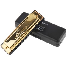 Blues Diatonic Harmonica 10 Hole 20 Tone C Key Beginner Mouth Organ w/ Case Gift Organs price