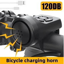 Bicycle Horn Loud Electric Bell MTB Bike Cycling Accessories USB Rechargeable uk Bicycle Accessories price