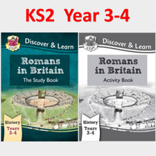 KS2 History Romans in Britain Study and Activity Books Ages 7-9 CGP YGS and LYS Books price