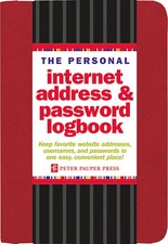 The Personal Internet Address & Password Logbook (removable cover band for secu Other Computer Books price