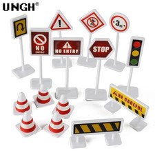 15Pcs Toddler Mini Traffic Signs Road Safety Education Kids Toy Set Education Sets price