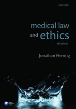 Medical Law and Ethics by Herring, Jonathan Book The Cheap Fast Free Post Medical Books price