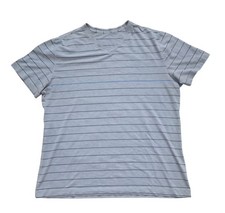 Lululemon Heathered Gray Striped Blue Short-Sleeve Activites Shirt Men's XLarge American Classics price