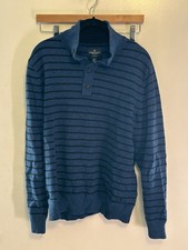 American Eagle Outfitters Stunning Blue Henley, Large - L, Shirt, 4 Buttons American Classics price