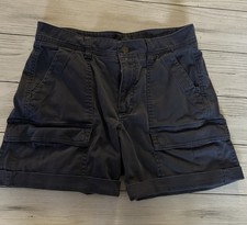 L.L. Bean Cargo Shorts Womens Size 6 Reg Blue  Chino Flat Front American Classics price