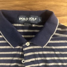 Polo Golf Ralph Lauren Short Sleeve Shirt Men L Blue Striped Pro Fit American Classics price