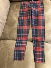M&S Age 10-11 Girls Check Trousers, Height 146cm, Waist 63cm, Skinny Fit Style Girls' Trousers price