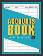 Accounts Book Self Employed: Accounting Book, A4 Simple Bookkeeping Ledger for S Accounting Finance Books price