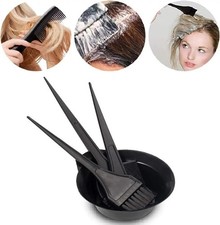 4PCS Hair Dye Kit | Colouring Bleaching Mixing Bowl and Brush Set Comb Tinting Hair Brush and Comb price