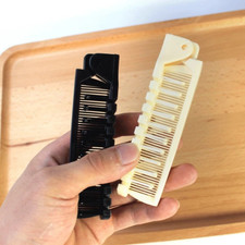 Black Small Folding Unisex Travel Hair Brush And Comb Lightweight Handbag Pocket Hair Brush and Comb price