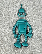 FUTURAMA - Robot Enamel Lapel Pin Badge Bender Fantasy Adventure Badge Brooch Fantasy Adventure price