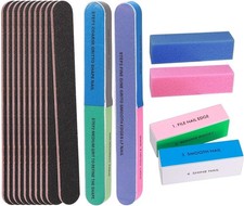 Nail File Set 16 Pcs Manicure, Pedicure Set Nail Files, Buffer and Polish Blocks Manicure / Pedicure Supplies and Sets price