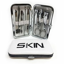 10 Piece Manicure Pedicure Nail Care Set Cutter Clippers Kit Case Mens Ladies Manicure / Pedicure Supplies and Sets price