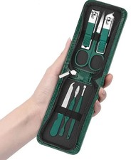 6 PCS Nail Care Clipper Cutter Cuticle Pedicure Manicure Travel Kit Case Set UK Manicure / Pedicure Supplies and Sets price