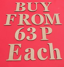 Wooden Letters Large MDF Georgia Bold Big 3-30cm 3mm Thick Signs Art Craft Decor Wooden Wall Art price