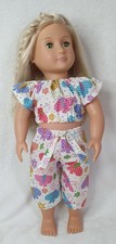 18" Dolls Clothes Top & Pants Butterfly Print Handmade Fits Our Generations Fitwear (Fitness Clothing) price