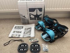 Rome SDS snowboard bindings Blue Size Medium Women’s + Convert Discs -NEW IN BOX Bindings price