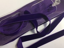 10 Yds  Deep Purple 16mm Velvet Woven Edge GQ Ribbon Craft Trimming  (VR5) YDS price