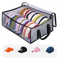 Collapsible Cap Storage Bag Baseball Cap Storage Box Closet Organizer Case UK Wardrobe Organiser price